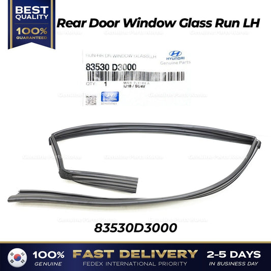 Genuine Rear Door Window Glass Run LH 83530D3000 for Hyundai Tucson