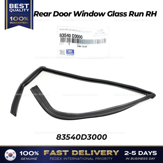 Genuine Rear Door Window Glass Run RH 83540D3000 for Hyundai Tucson