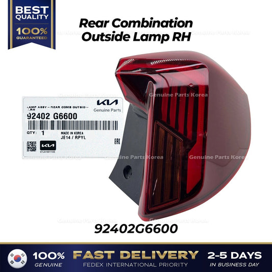 Genuine Rear Combination Outside Lamp RH 92402G6600 for Kia Picanto