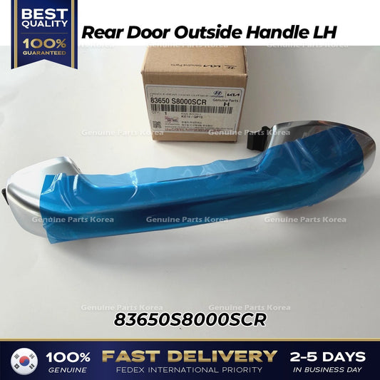 Genuine Rear Door Outside Handle LH 83650S8000SCR for Hyundai Palisade