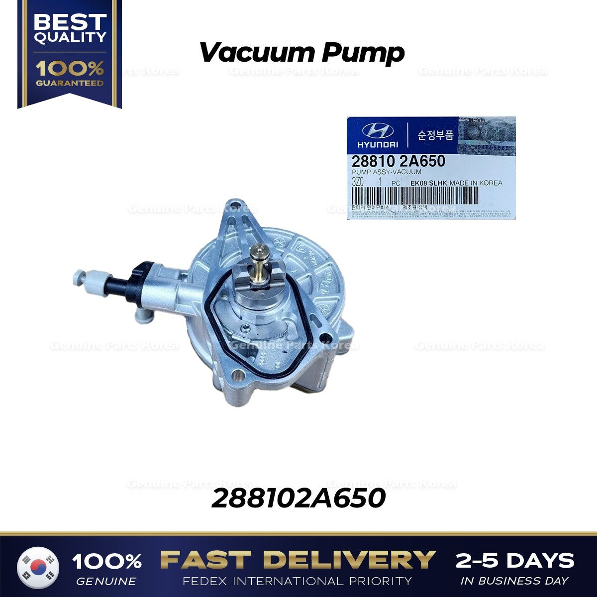 Genuine Vacuum Pump 288102A650 for Hyundai Sonata Kia Rondo