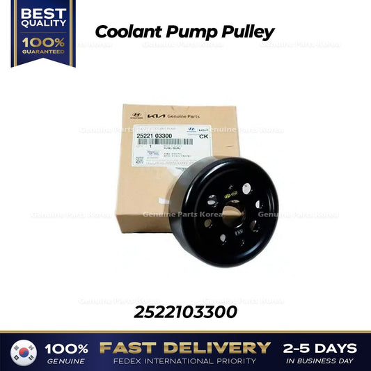 Genuine Coolant Pump Pulley 2522103300 for Hyundai Accent Kia Picanto