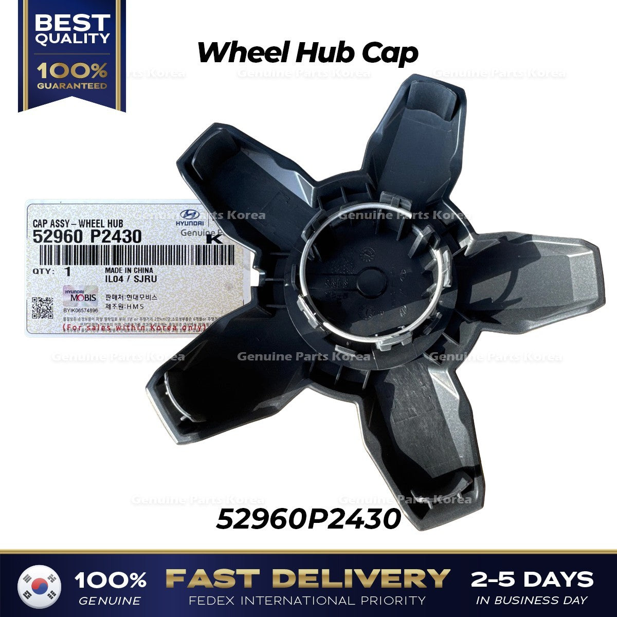 Genuine Wheel Hub Cap 52960P2430 for Kia Sorento