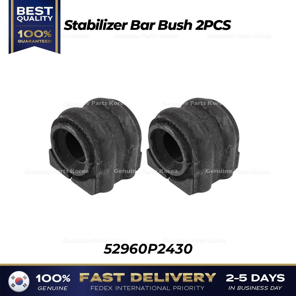 Genuine Stabilizer Bar Bush 2PCS 54813S3000 for Hyundai Santa Fe Kia Sorento