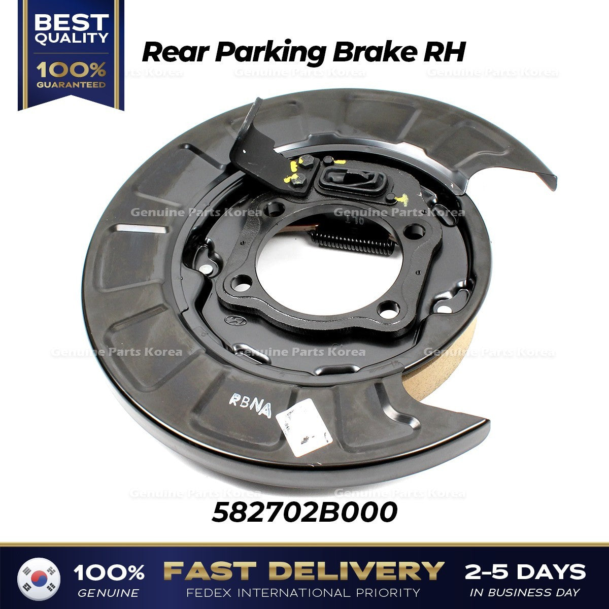 Genuine Rear Parking Brake RH 582702B000 for Hyundai Santa Fe