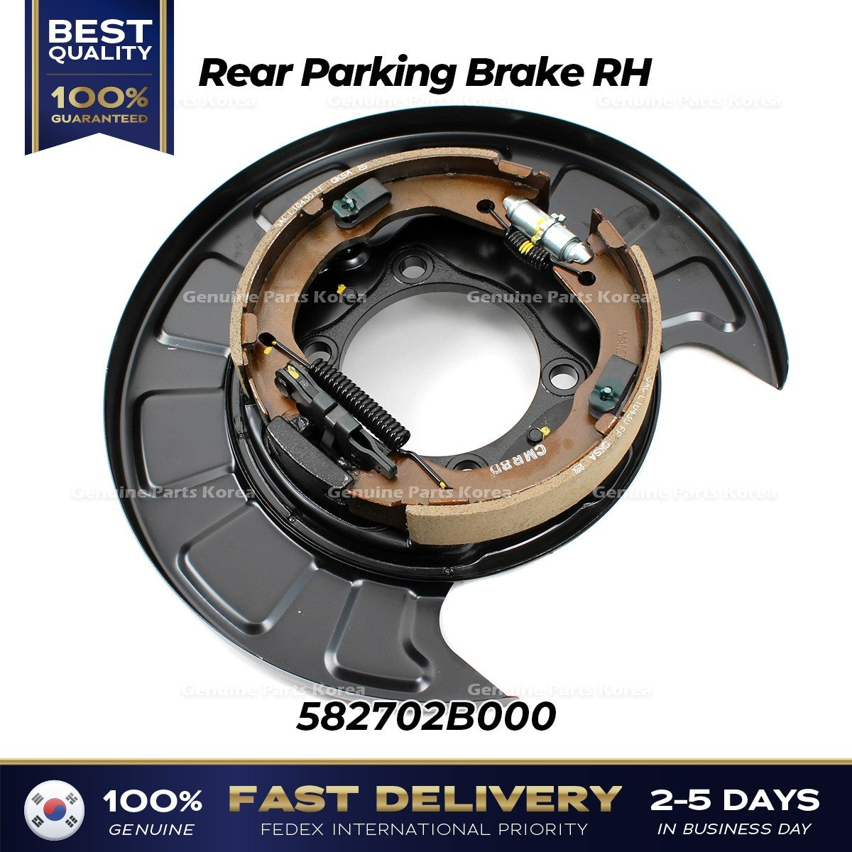 Genuine Rear Parking Brake RH 582702B000 for Hyundai Santa Fe