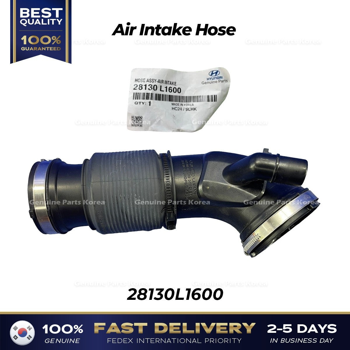 Genuine Air Intake Hose 28130L1600 for Hyundai Santa Fe Kia Sorento