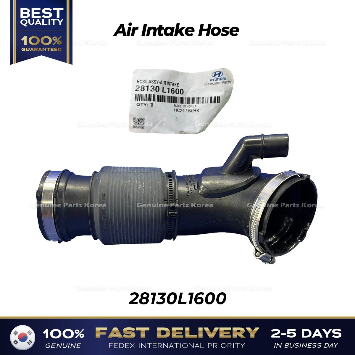 Genuine Air Intake Hose 28130L1600 for Hyundai Santa Fe Kia Sorento