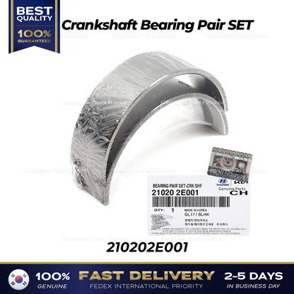 Genuine Crankshaft Bearing Pair SET 210202E001 for Hyundai Elantra Kia Forte