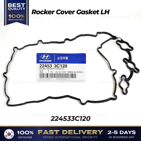 Genuine Rocker Cover Gasket LH 224533C120 for Hyundai Azera Kia Amanti