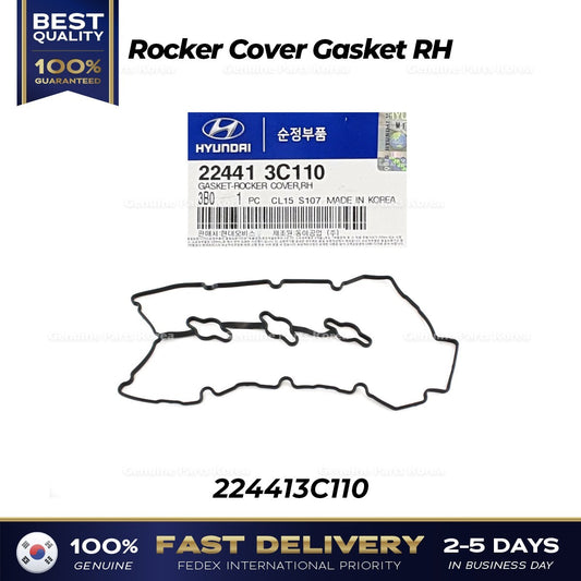 Genuine Rocker Cover Gasket RH 224413C110 for Hyundai Azera Santa Fe