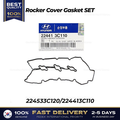 Genuine Rocker Cover Gasket SET 224533C120 224413C110 for Hyundai Azera Sonata