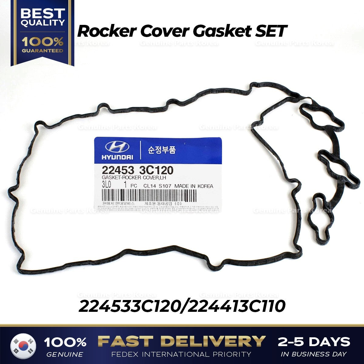 Genuine Rocker Cover Gasket SET 224533C120 224413C110 for Hyundai Azera Sonata