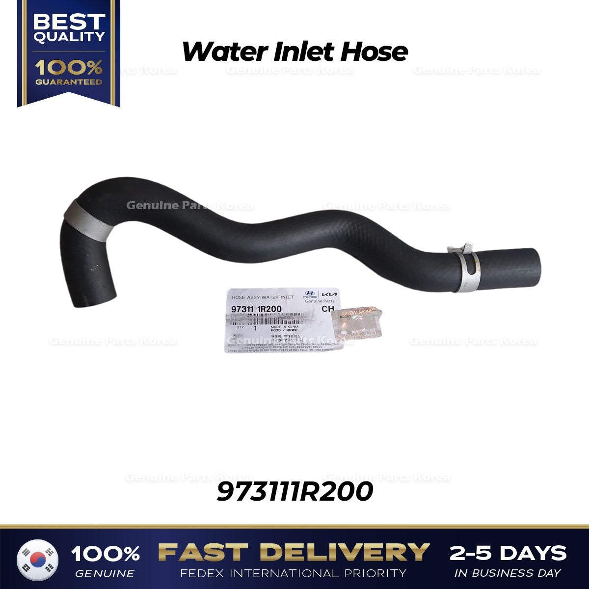 Genuine Water Inlet Hose 973111R200 for Hyundai Accent