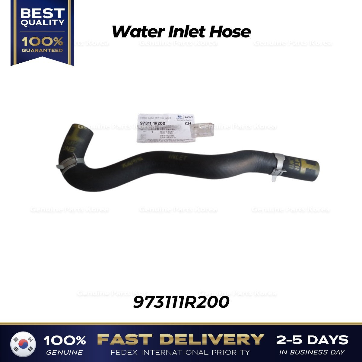 Genuine Water Inlet Hose 973111R200 for Hyundai Accent