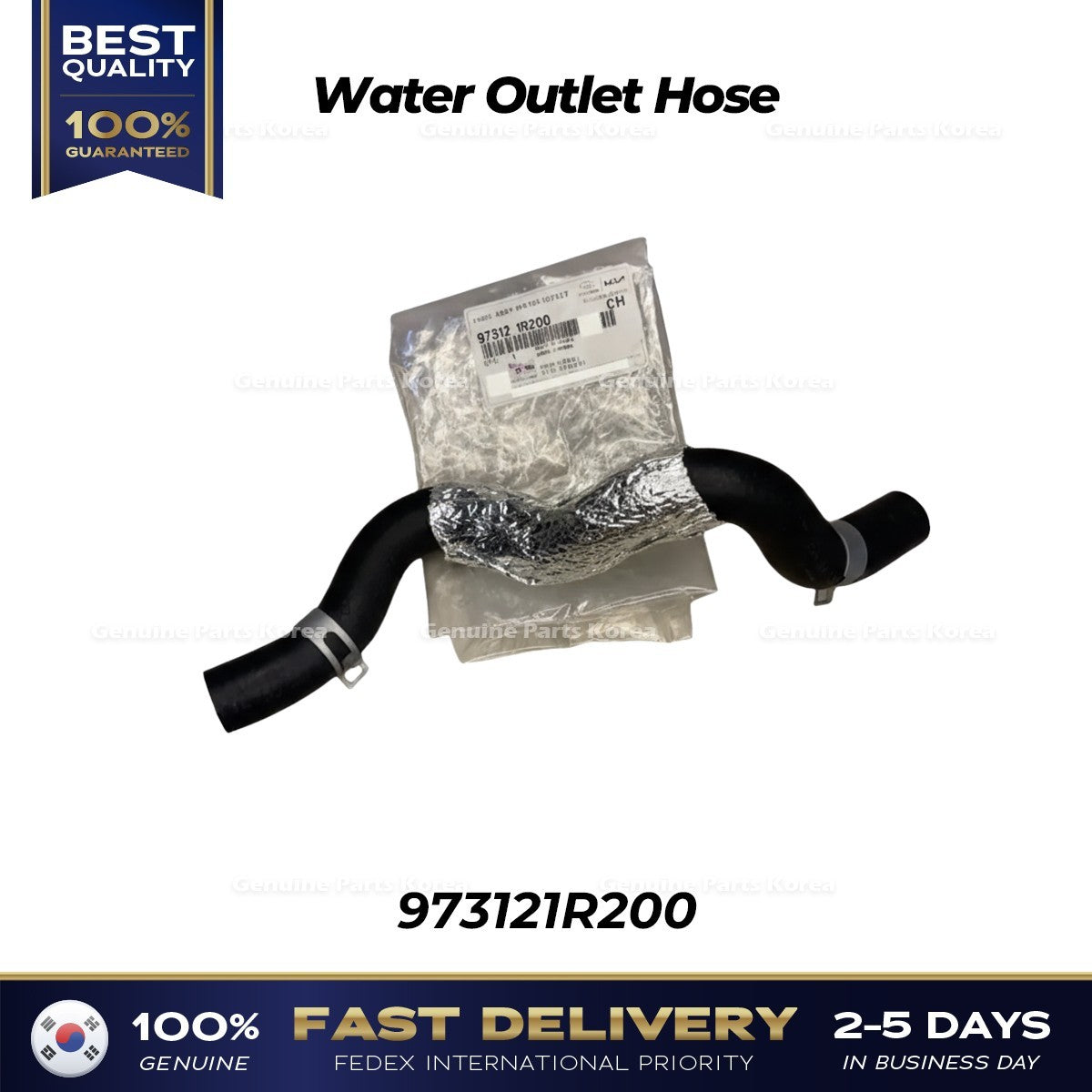 Genuine Water Outlet Hose 973121R200 for Hyundai Accent