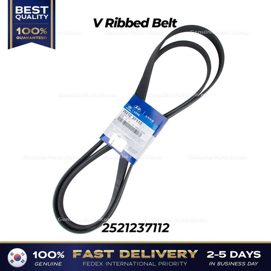 Genuine V Ribbed Belt 2521237112 for Hyundai Santa Fe Kia Optima