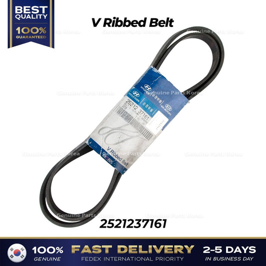 Genuine V Ribbed Belt 2521237161 for Hyundai Santa Fe Sonata