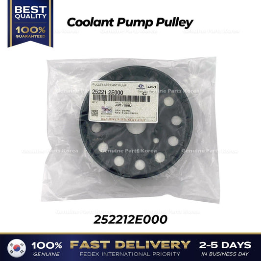 Genuine Coolant Pump Pulley 252212E000 for Hyundai Elantra Kona Kia Forte