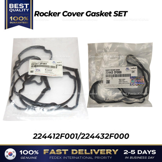 Genuine Rocker Cover Gasket SET 224412F001 224432F000 for Hyundai Tucson