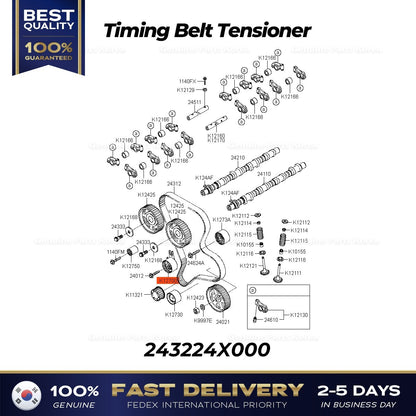 Genuine Timing Belt Tensioner 243224X000 for Kia K2900