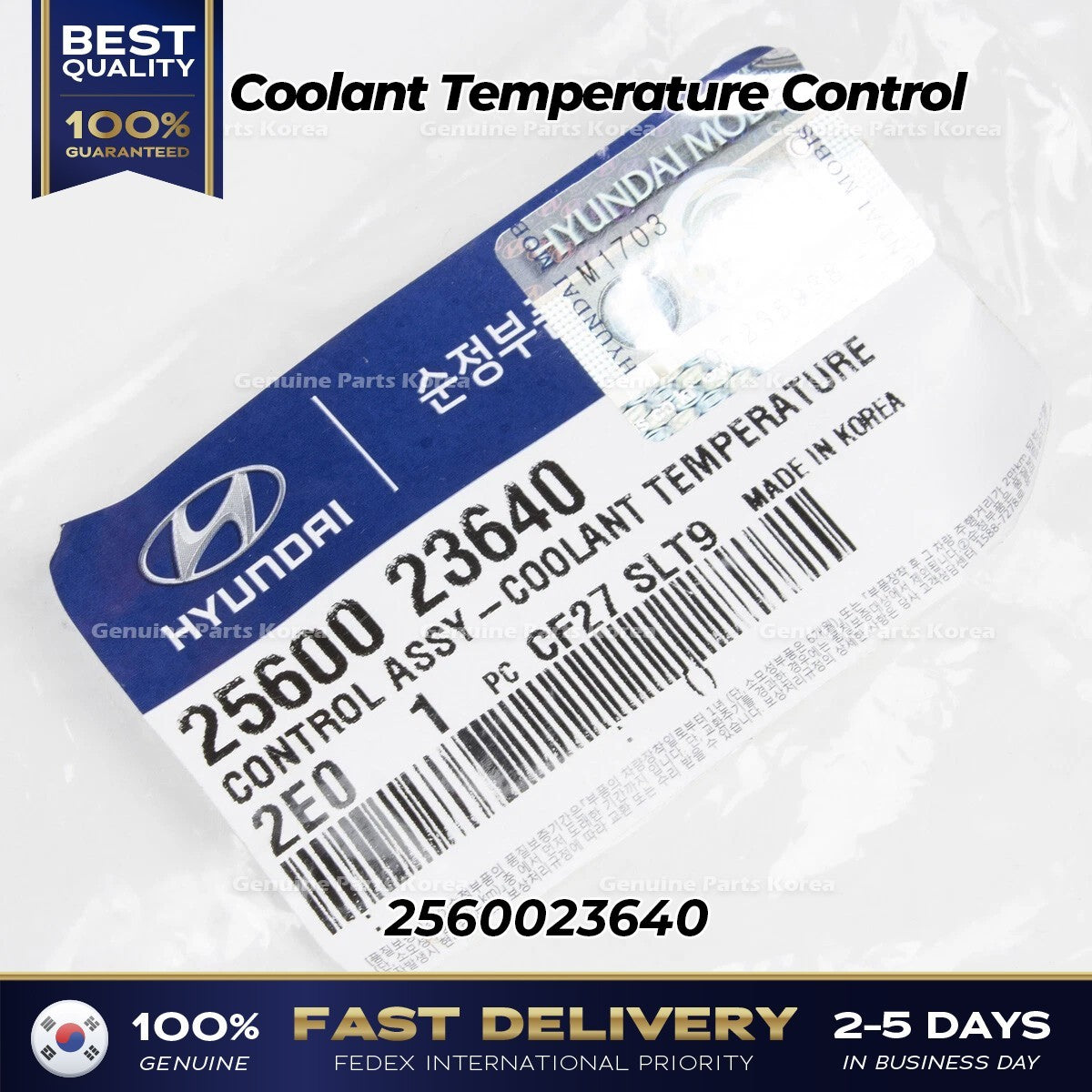 Genuine Coolant Temperature Control 2560023640 for Hyundai Elantra Tiburon