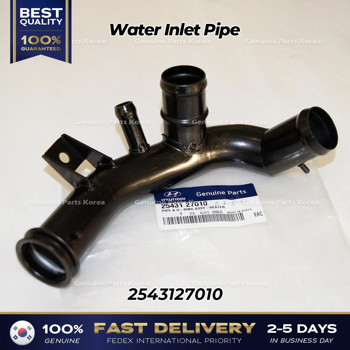 Genuine Water Inlet Pipe 2543127010 for Hyundai Santa Fe