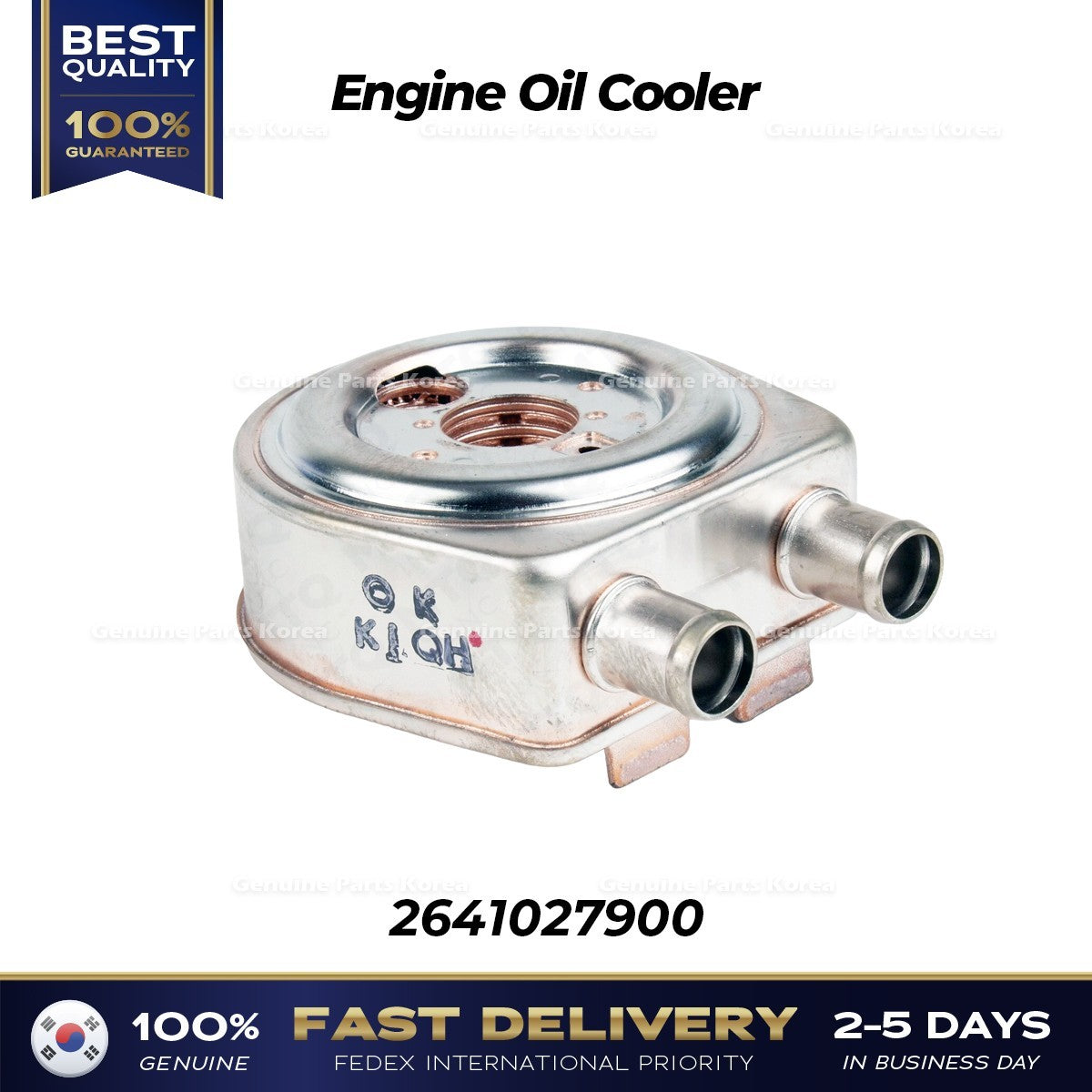 Genuine Engine Oil Cooler 2641027900 for Hyundai Santa Fe Tucson