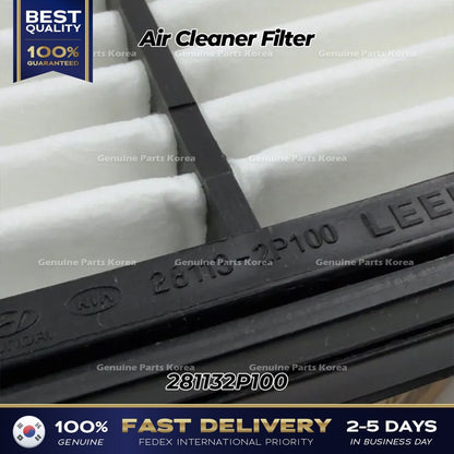 Genuine Air Cleaner Filter 281132P100 for Hyundai Azera Sonata Kia Optima