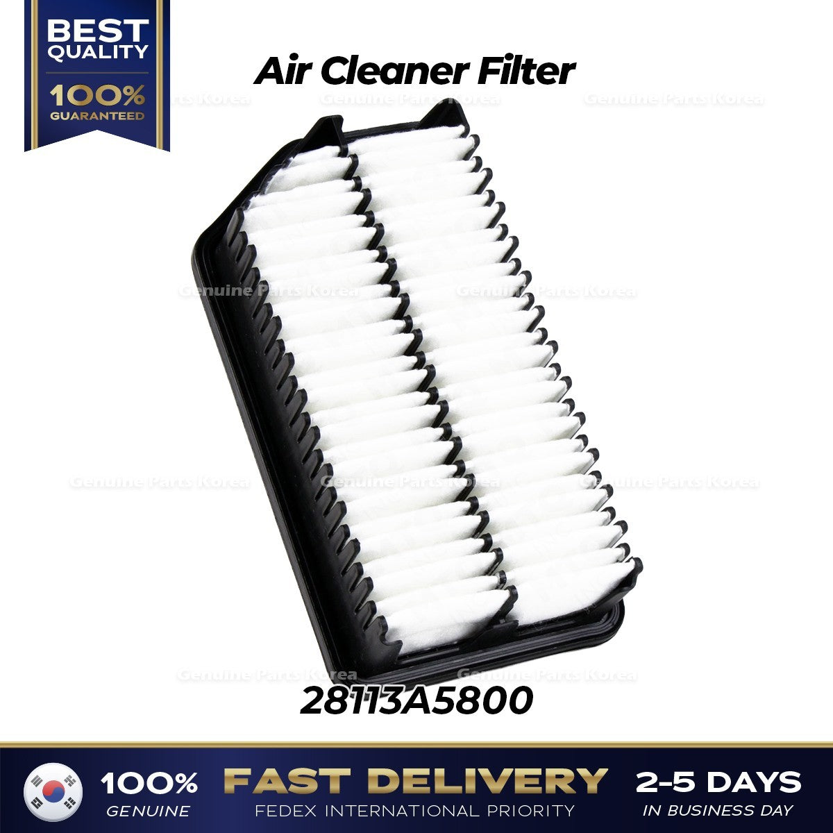 Genuine Air Cleaner Filter 28113A5800 for Hyundai i30 Kia Forte