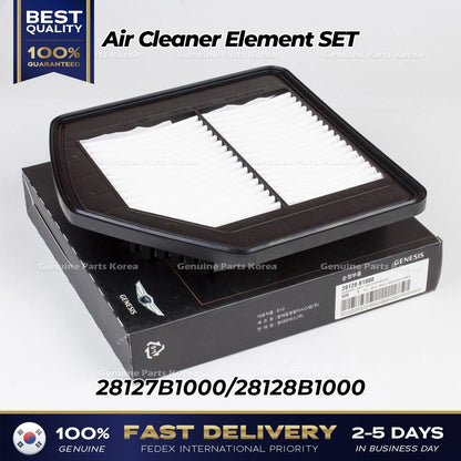 Genuine Air Cleaner Element SET 28127B1000 28128B1000 for Hyundai Genesis