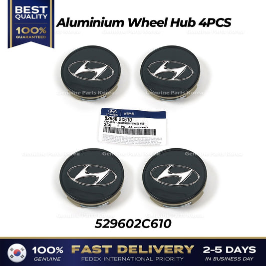 Genuine Aluminium Wheel Hub 4PCS 529602C610 for Hyundai Tiburon