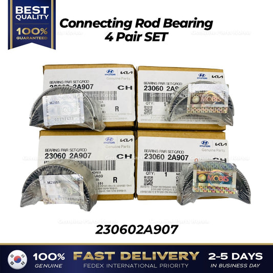 Genuine Connecting Rod Bearing 4 Pair SET 230602A907 for Hyundai Kia