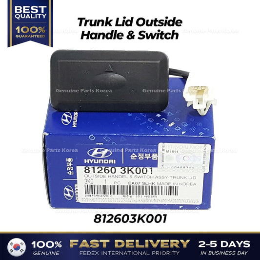 Genuine Trunk Lid Outside Handle & Switch 812603K001 for Hyundai Elantra