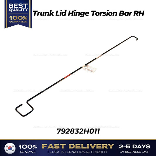 Genuine Trunk Lid Hinge Torsion Bar RH 792832H011 for Hyundai Elantra