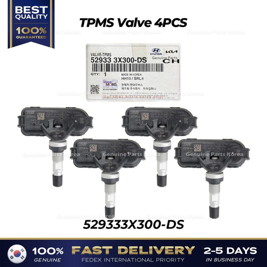 Genuine TPMS Valve 4PCS 529333X300-DS for Hyundai Elantra Kia Rio