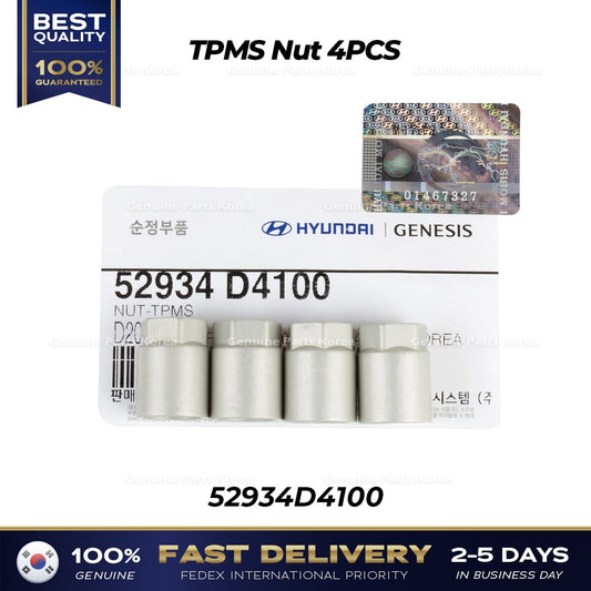 Genuine TPMS Nut 4PCS 52934D4100 for Hyundai Genesis Kia