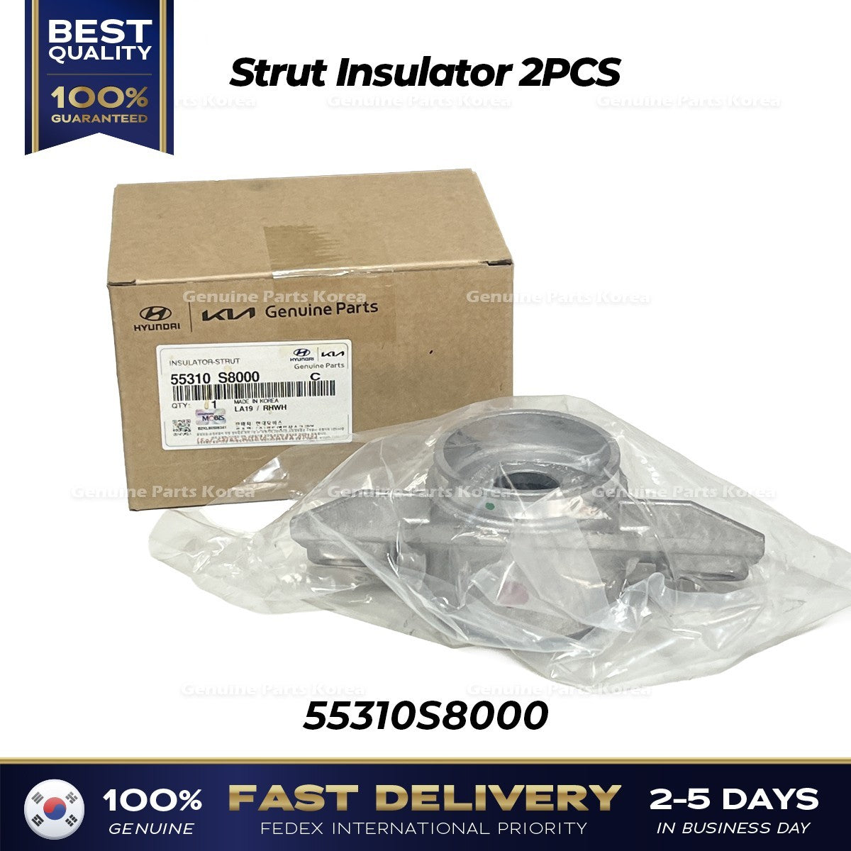 Genuine Strut Insulator 2PCS 55310S8000 for Hyundai Palisade Kia Sorento