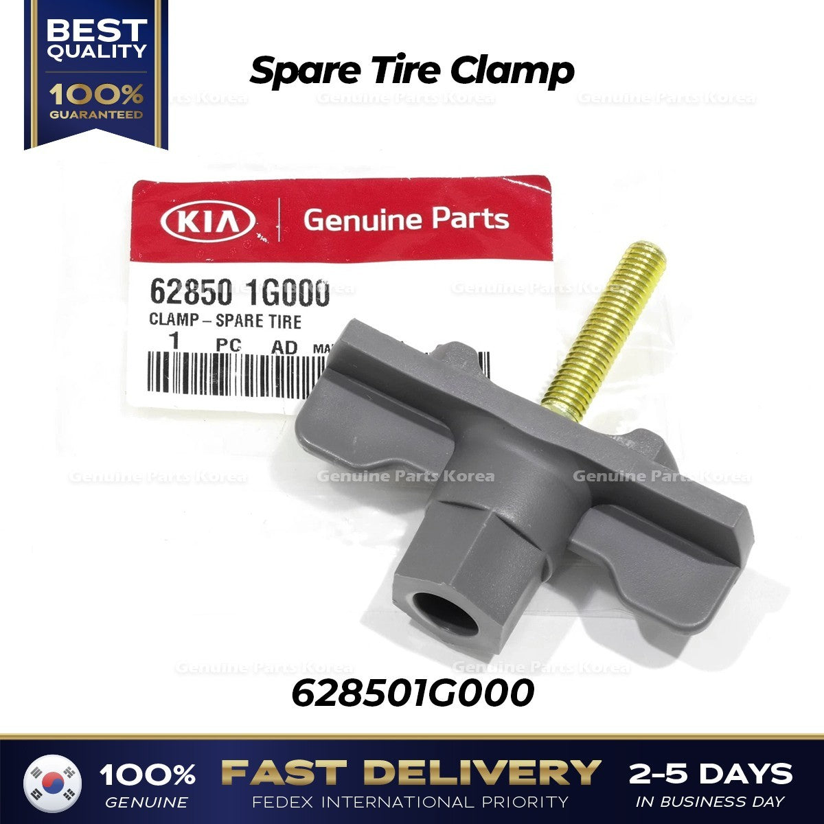 Genuine Spare Tire Clamp 628501G000 for Hyundai Accent Kia Rio