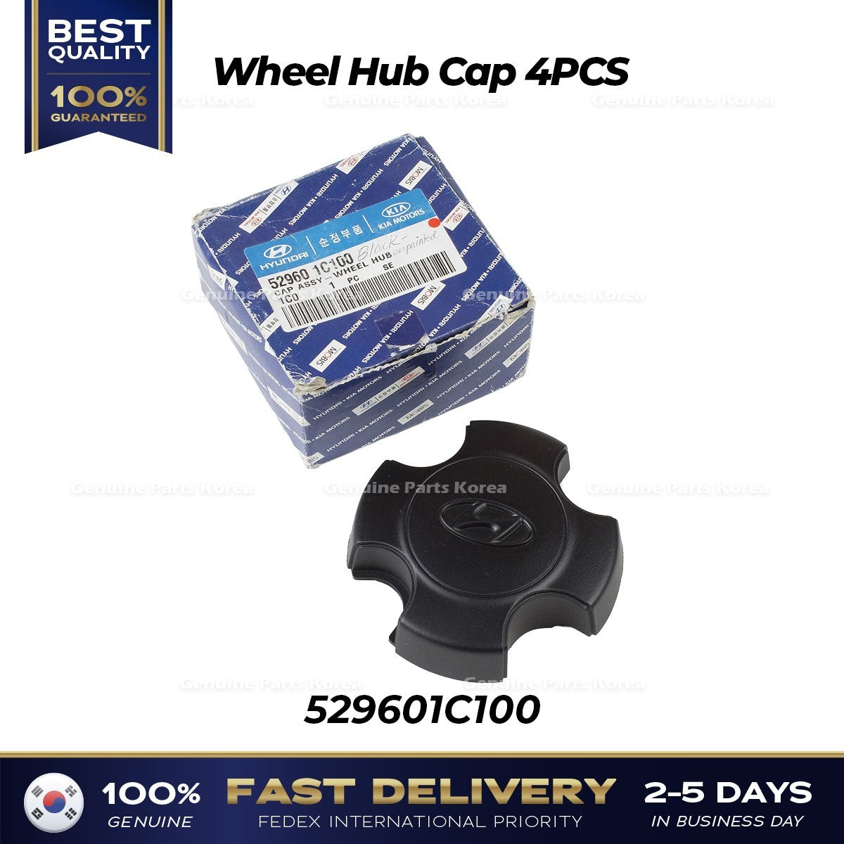 Genuine Wheel Hub Cap 4PCS 529601C100 for Hyundai Getz