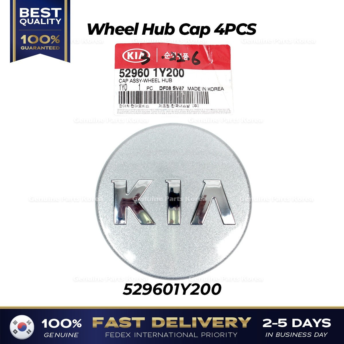Genuine Wheel Hub Cap 4PCS 529601Y200 for Kia Forte Sedona Soul