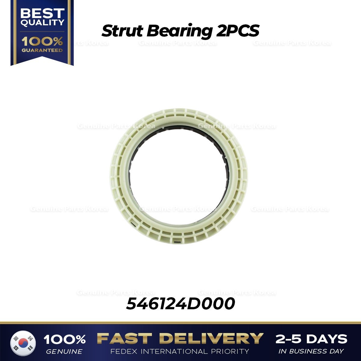 Genuine Strut Bearing 2PCS 546124D000 for Hyundai Santa Fe Kia Sedona