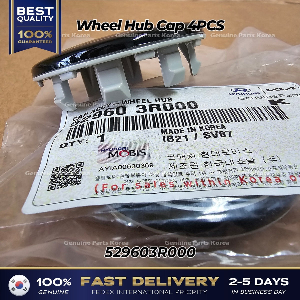 Genuine Wheel Hub Cap 4PCS 529603R000 for Kia K7 Cadenza