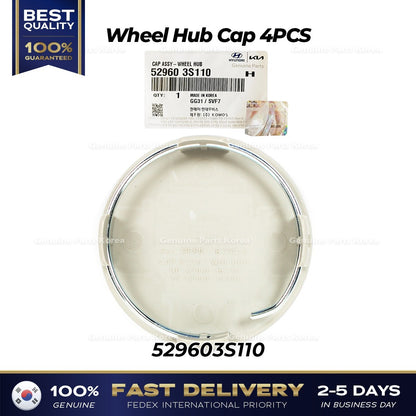 Genuine Wheel Hub Cap 4PCS 529603S110 for Hyundai Azera Elantra Kona