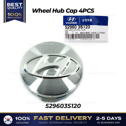 Genuine Wheel Hub Cap 4PCS 529603S120 for Hyundai Santa Fe Sonata