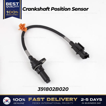 Genuine Crankshaft Position Sensor 391802B020 for Kia Rio Soul