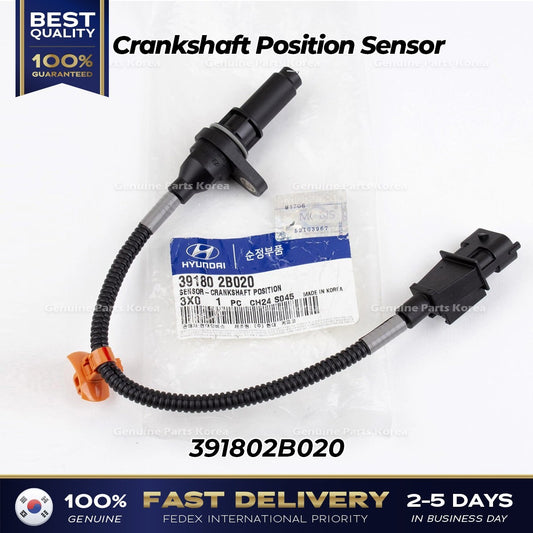 Genuine Crankshaft Position Sensor 391802B020 for Kia Rio Soul