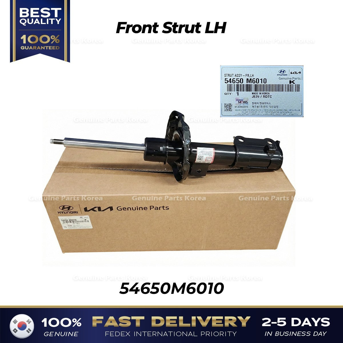 GenuineFront Strut LH 54650M6010 for Hyundai Sonata Kia K5