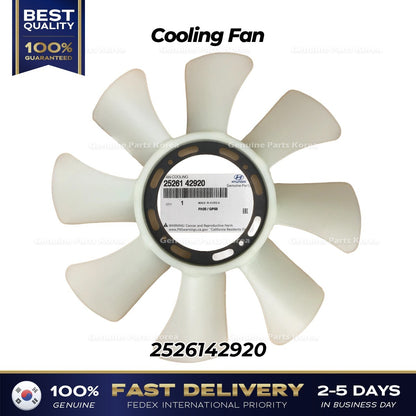 Genuine Cooling Fan 2526142920 for Hyundai Porter II
