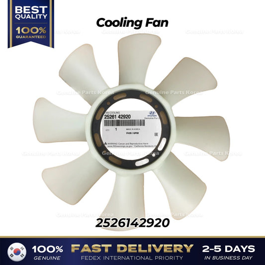 Genuine Cooling Fan 2526142920 for Hyundai Porter II